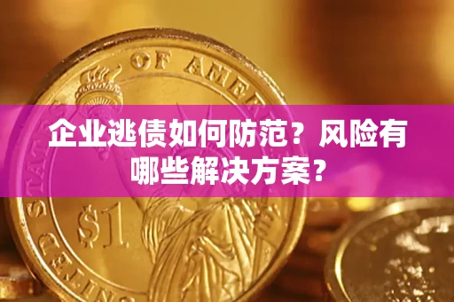 北京企业逃债如何防范？风险有哪些解决方案？