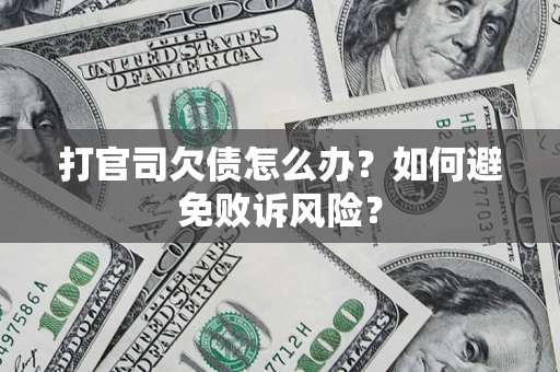 北京打官司欠债怎么办？如何避免败诉风险？
