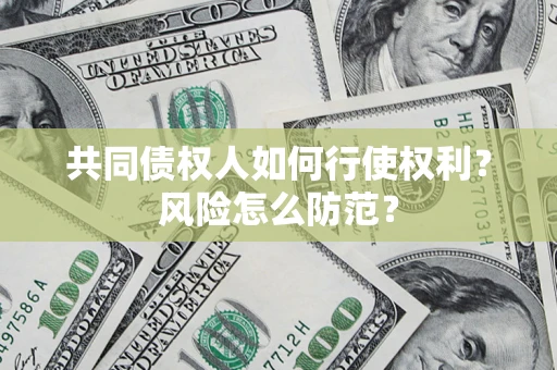 北京共同债权人如何行使权利？风险怎么防范？