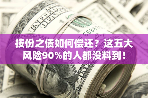 北京按份之债如何偿还？这五大风险90%的人都没料到！